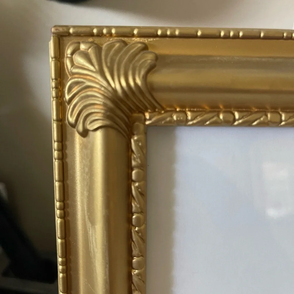 Customized Upcycled Golden Oh La La Picture Frame